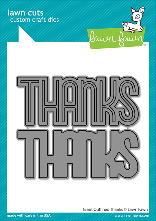 Lawn Fawn Die Giant Outlined Thanks