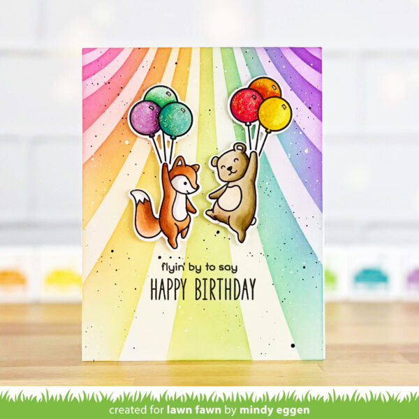 Lawn Fawn Stencil Draped Ribbons