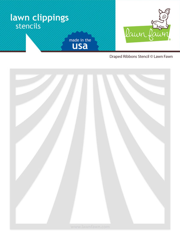 Lawn Fawn Stencil Draped Ribbons