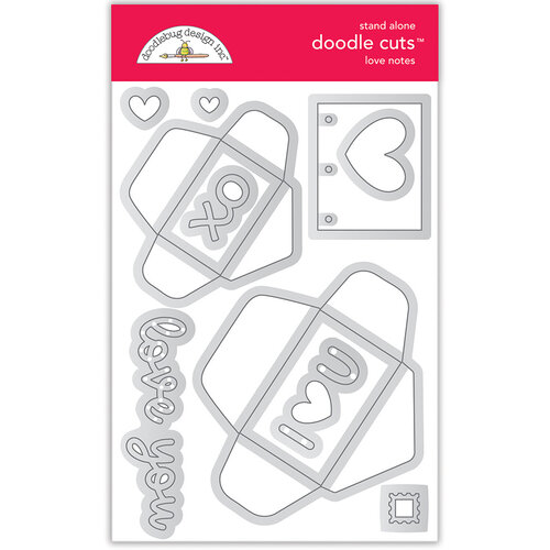 DOODLEBUG DOODLE CUTS LOVE NOTES STAND ALONE