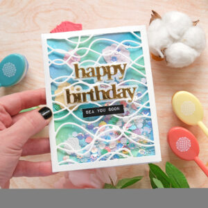 WAFFLE FLOWER DIE HAPPY WAVES PANEL