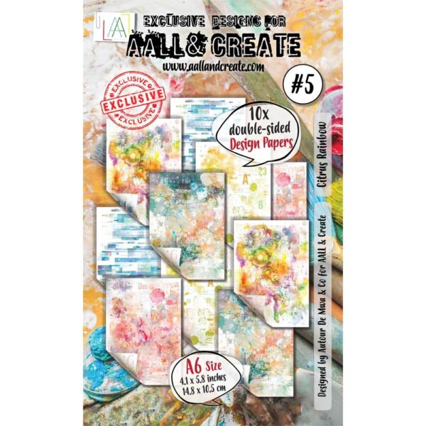 AALL & CREATE PAPER A6 CITRUS RAINBOW AALL & CREATE PAPER A6 CITRUS RAINBOW