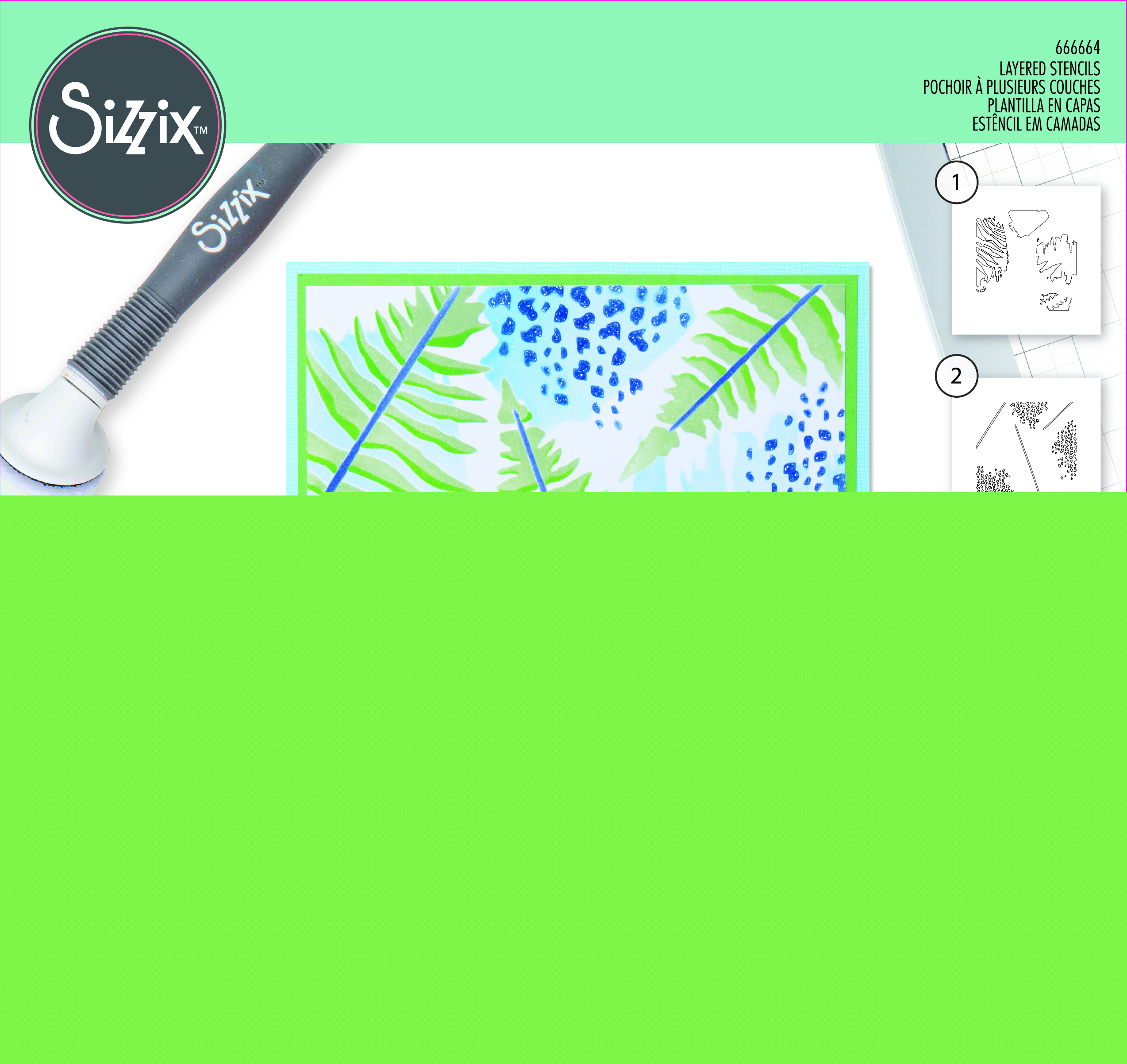Sizzix Layered Stencil Fern