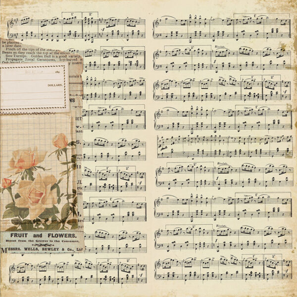 Photo Play Everyday Junque 12X12 Music Notes Photo Play Everyday Junque 12X12 Music Notes