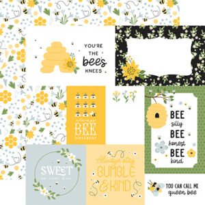 Echo Park Happy As Can Bee 12X12 Multi Journaling Cards