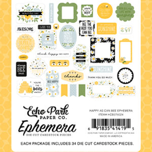 Echo Park Happy As Can Bee Ephemera