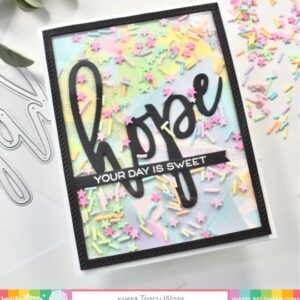 WAFFLE FLOWER STAMP/DIE OVERSIZED HOPE COMBO