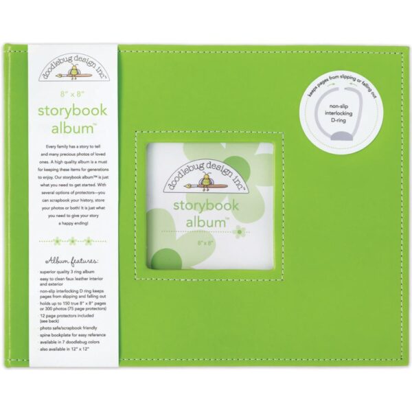 DOODLEBUG 8X8 ALBUM LIMEADE DOODLEBUG 8X8 ALBUM LIMEADE