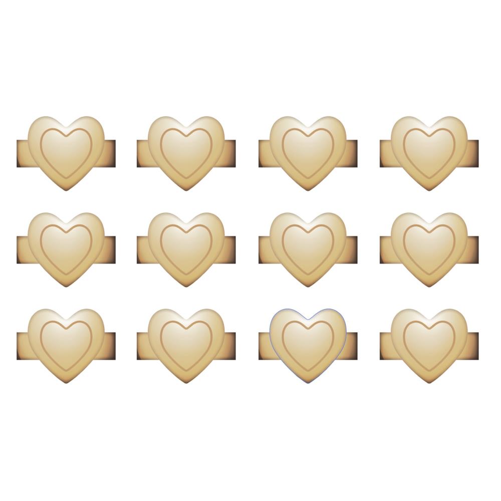 WE R CHARM STAPLER STAPLES GOLD HEART