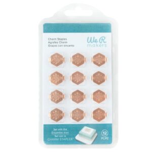 WE R CHARM STAPLER STAPLES COPPER HEXAGON