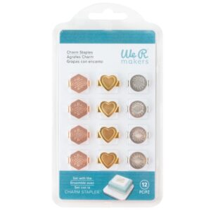 WE R CHARM STAPLER STAPLES METALLIC MULTI SHAPES