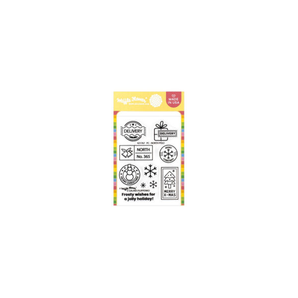 Waffle Flower Stamp Postage Collage North Pole Waffle Flower Stamp Postage Collage North Pole