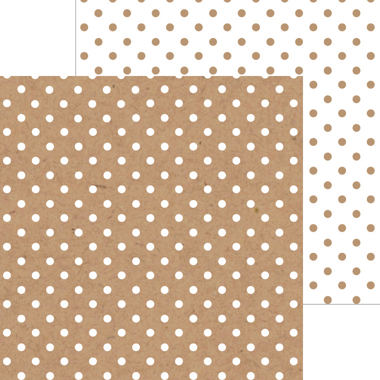 DOODLEBUG 12X12 KRAFT SWISS DOT