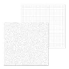 DOODLEBUG 12X12 LILY WHITE FLORAL GRAPH