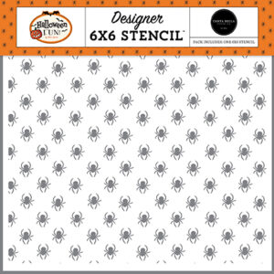 Carta Bella Halloween Fun Crawling Spiders Stencil