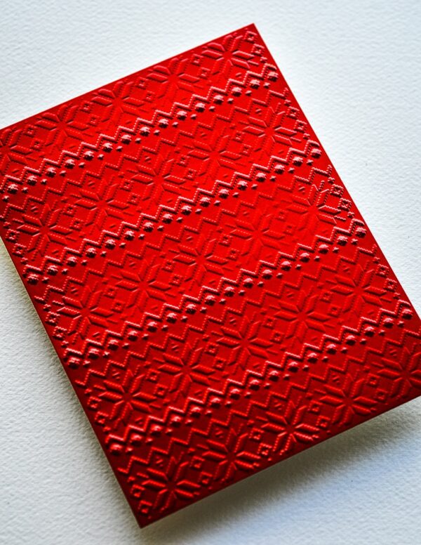 The Memory Box 3D Embossing Folder Winter Knit The Memory Box 3D Embossing Folder Winter Knit