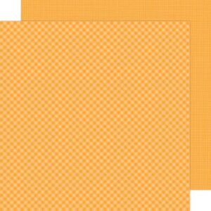 DOODLEBUG 12X12 TANGERINE GINGHAM-LINEN