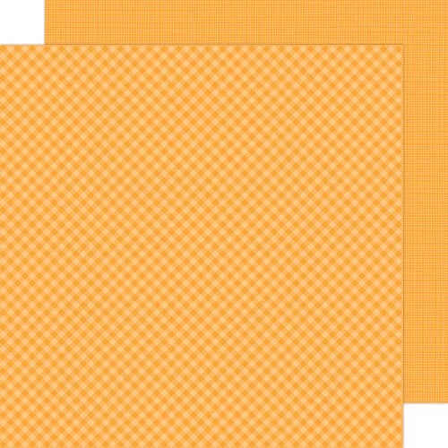 DOODLEBUG 12X12 TANGERINE GINGHAM-LINEN
