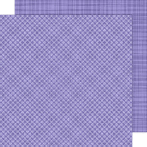DOODLEBUG 12X12 LILAC GINGHAM-LINEN