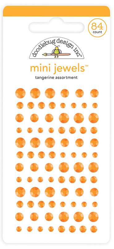 DOODLEBUG MINI JEWELS TANGERINE DOODLEBUG MINI JEWELS TANGERINE