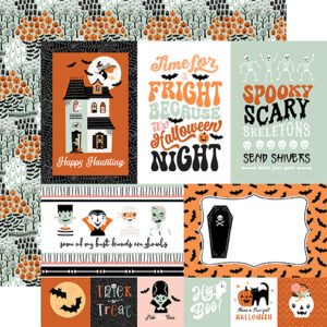 Echo Park Spooktacular Halloween 12X12 4X6 Journaling Cards