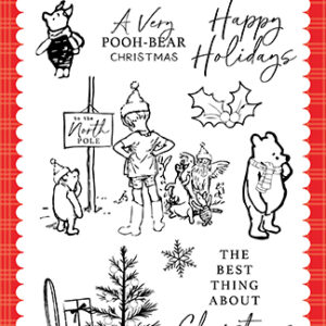 Echo Park Winnie the Pooh Christmasmas Very Pooh Bear Christmasmas Stamp Set