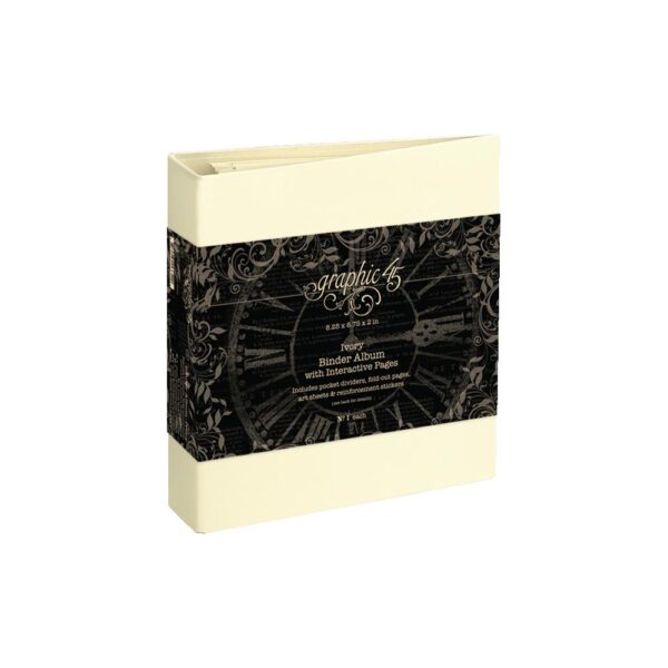 GRAPHIC 45 BINDER ALBUM IVORY W/INTERACTIVE PAGES GRAPHIC 45 BINDER ALBUM IVORY W/INTERACTIVE PAGES