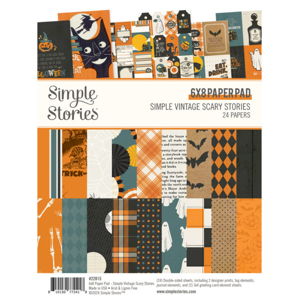 Simple Stories Simple Vintagescary Stories 6X8 Pad Simple Stories Simple Vintagescary Stories 6X8 Pad