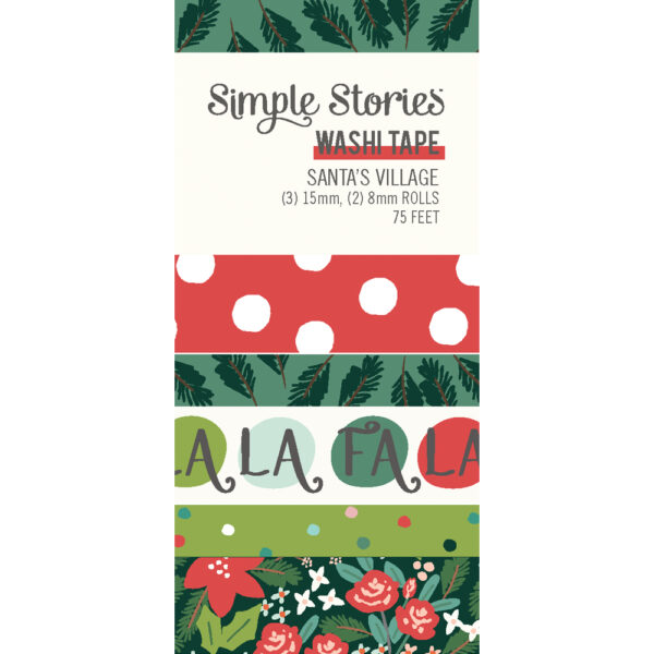 Simple Stories Santa’s Village Washi Tape Simple Stories Santa's Village Washi Tape