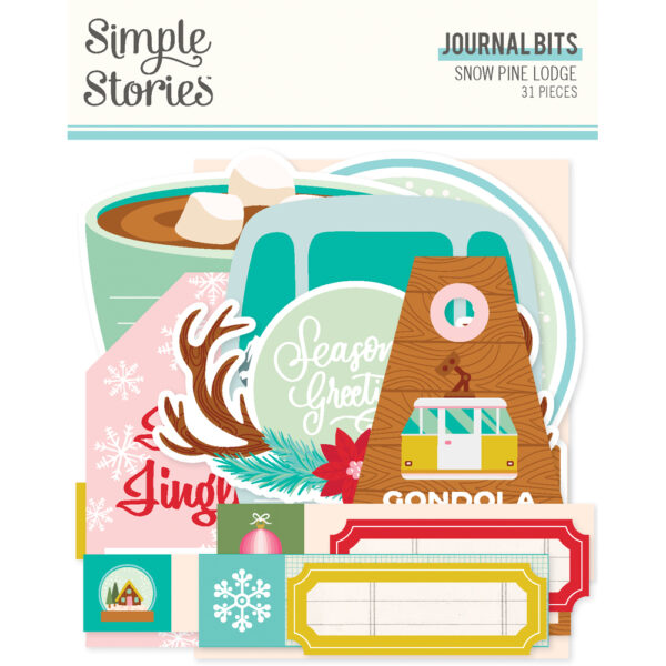 Simple Stories Snow Pine Lodge Journal Bits & Pieces
