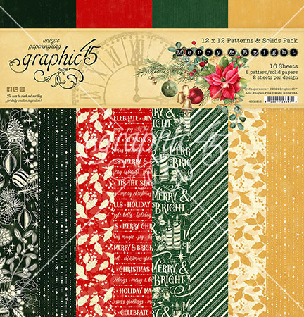 G45 Merry & Bright 12X12 Patterns & Solids Pack G45 Merry & Bright 12X12 Patterns & Solids Pack