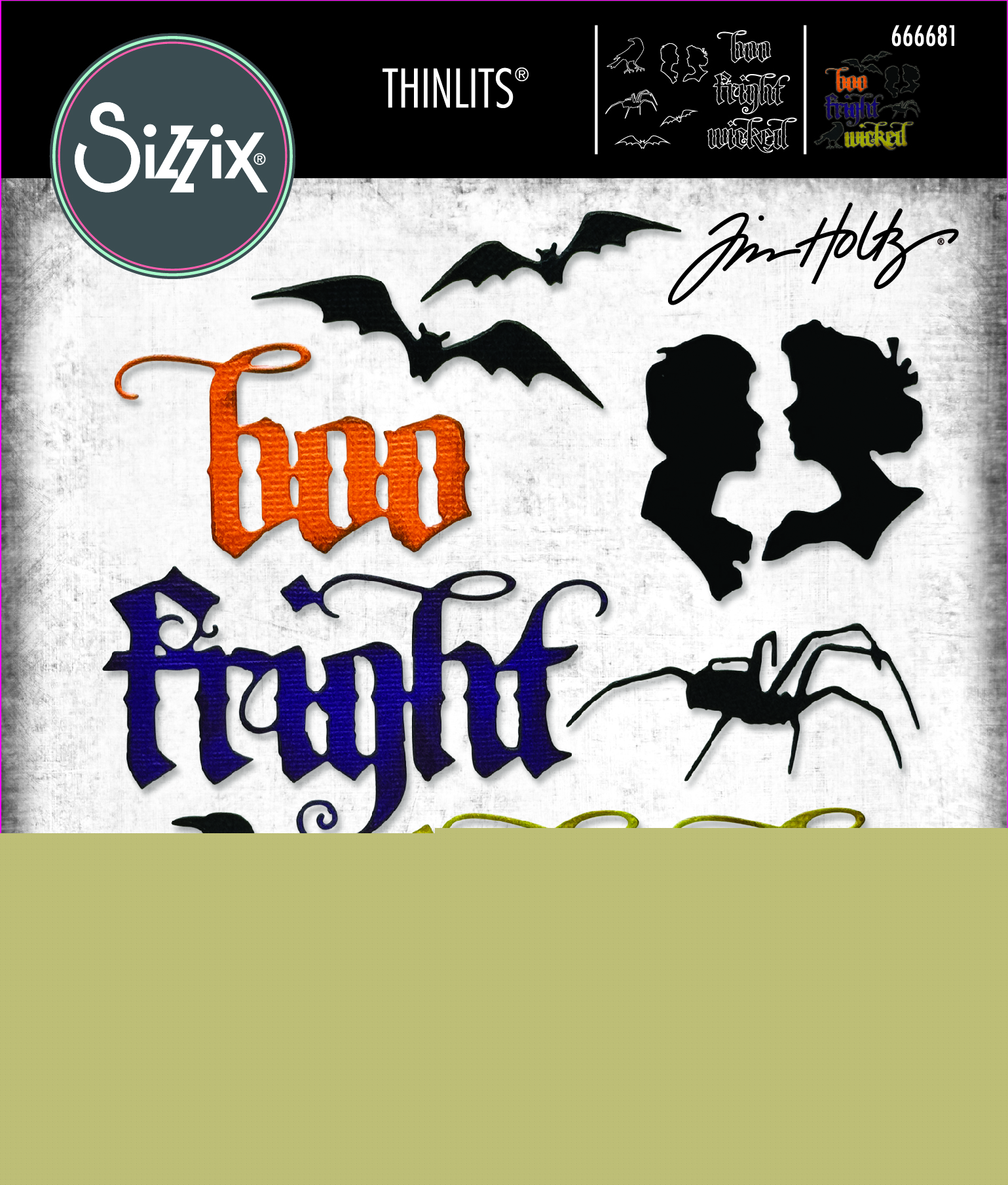 Sizzix Tim Holtz Tim Holtz Thinlits Vault Gothic Portraits