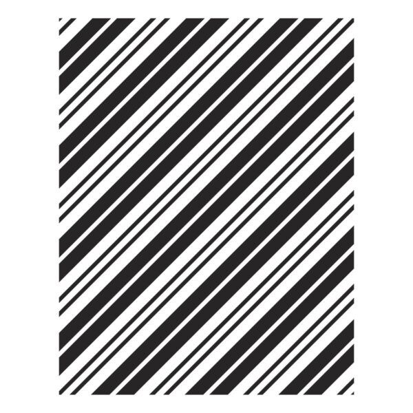 Spellbinders Candy Candy Stripes Press Plate From the Dancin' Christmas Friends Collection