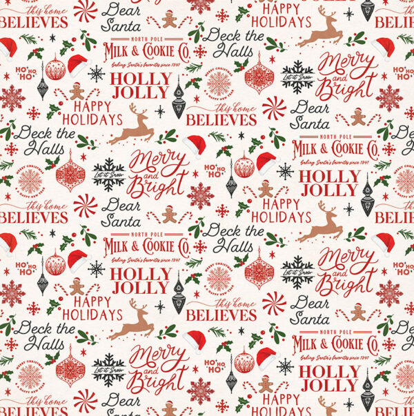 Photo Play Holly and Ivy 12X12 Milk & Cookies