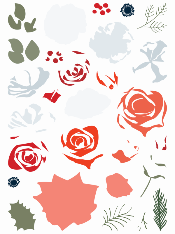 LDRS Stamp Winter Blooms