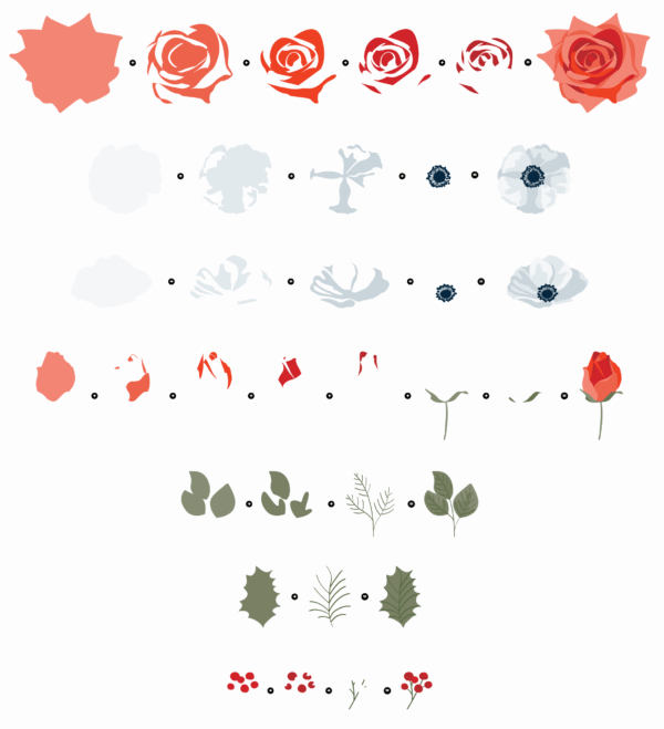 LDRS Stamp Winter Blooms