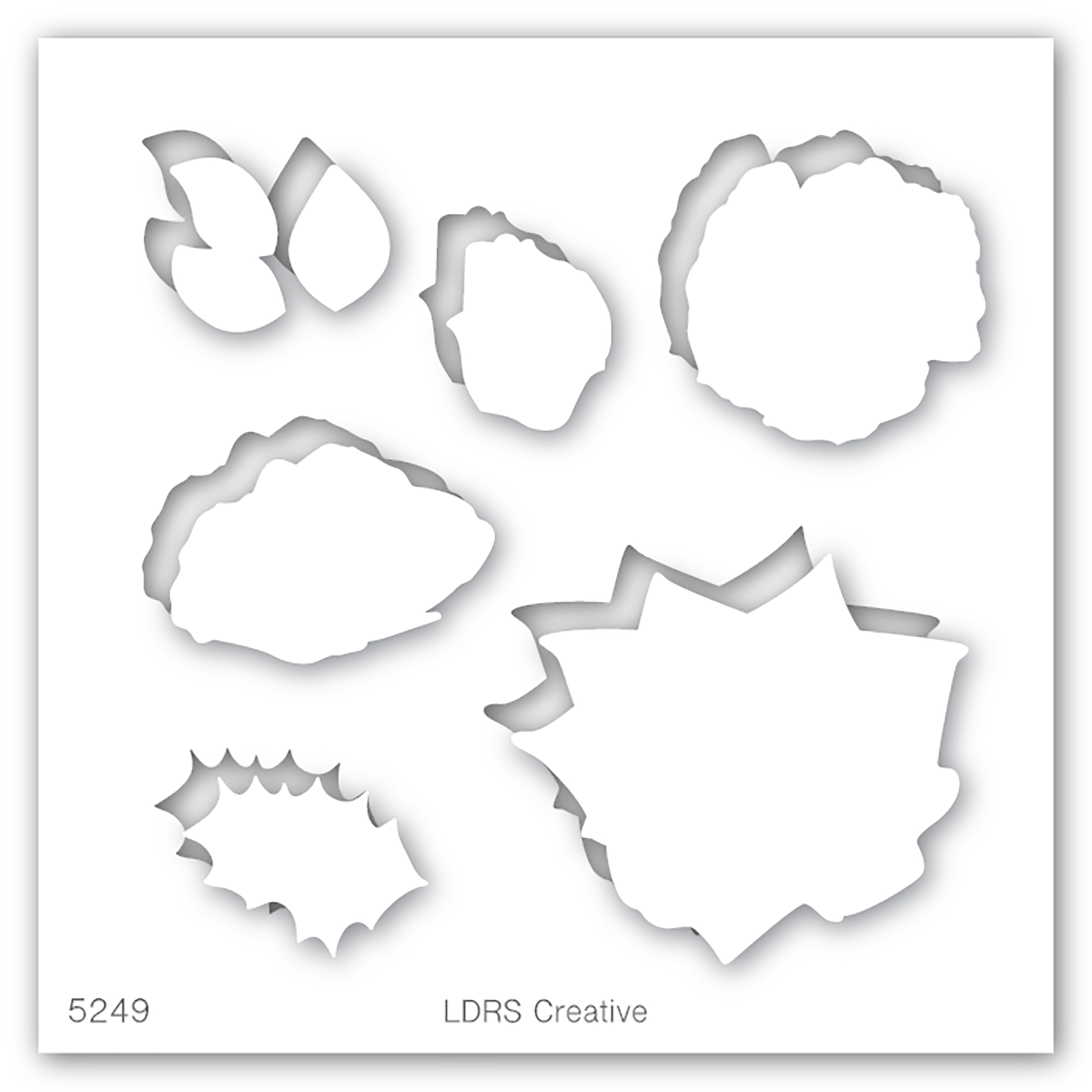 LDRS Stencil Winter Blooms