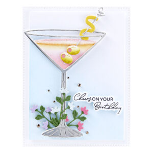 Spellbinders Olive Martinis Etched Dies From the Happy Hour Collection