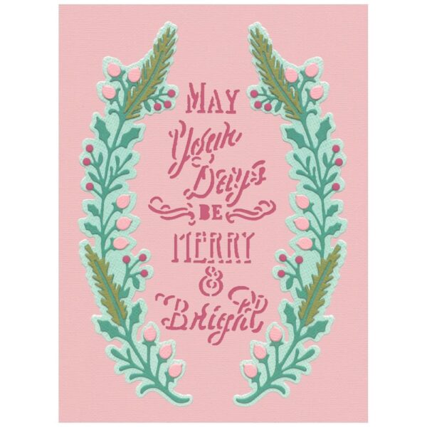 Sizzix Thinlits Die Set 12PK - Merry & Bright #2 By Jen Long
