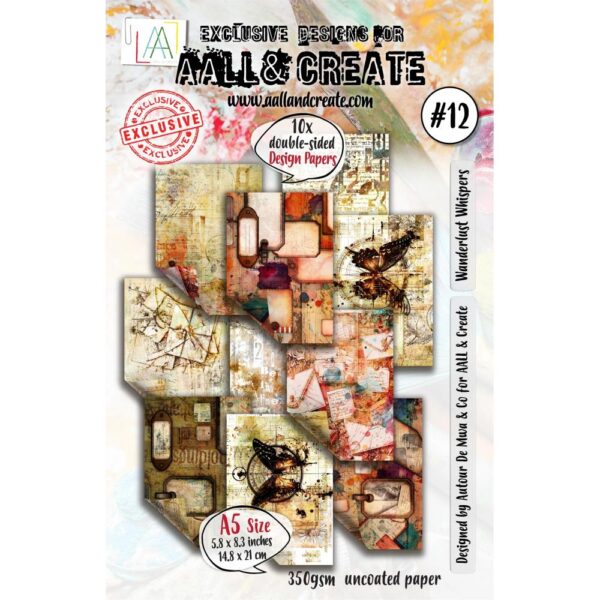 AALL & CREATE A5 PAPER WANDERLUST WHISPER AALL & CREATE A5 PAPER WANDERLUST WHISPER