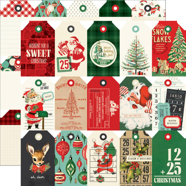 Simple Stories Simple Vintage Holly Jolly Tags Elements Simple Stories Simple Vintage Holly Jolly Tags Elements