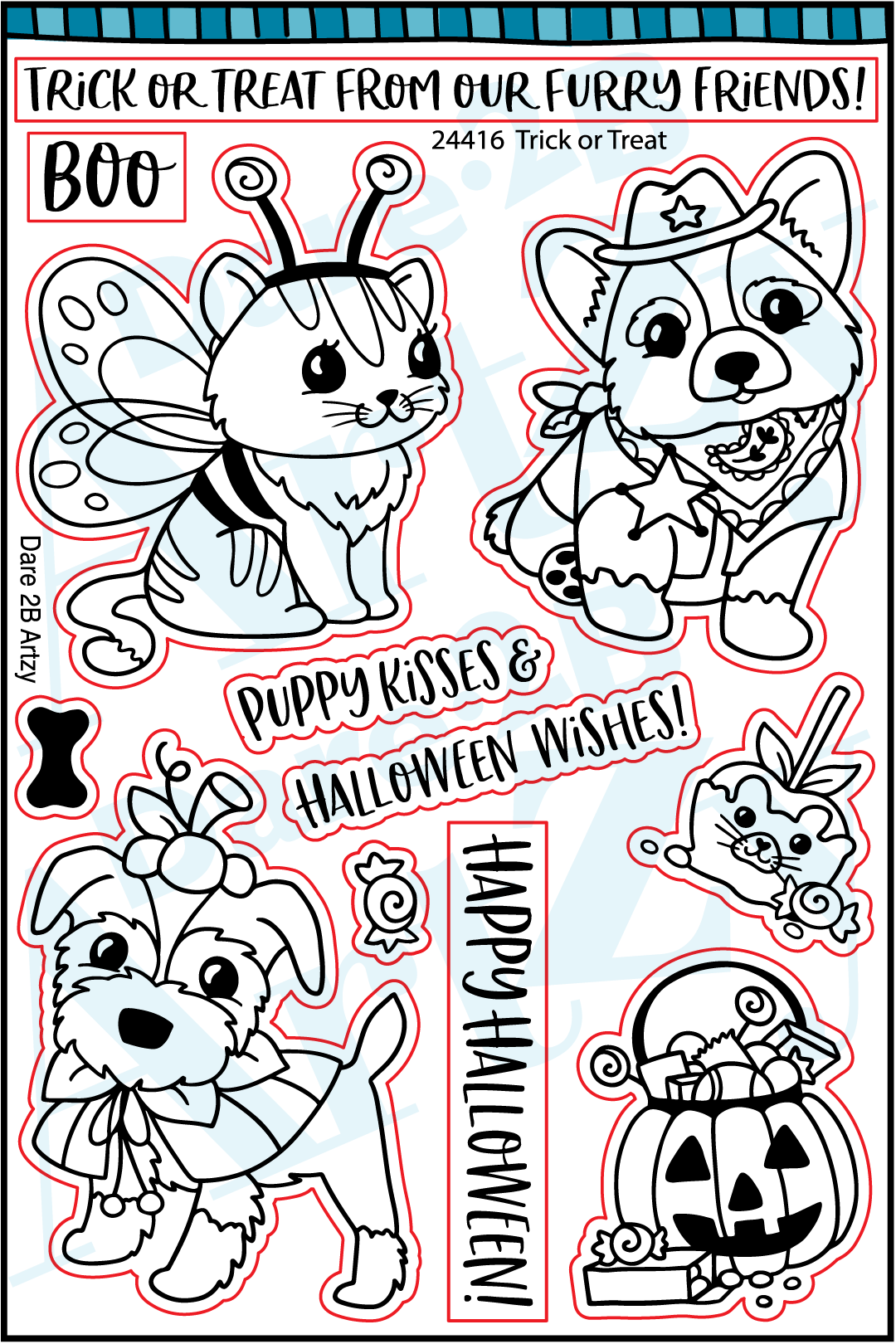 DARE 2B STAMP TRICK OR TREAT