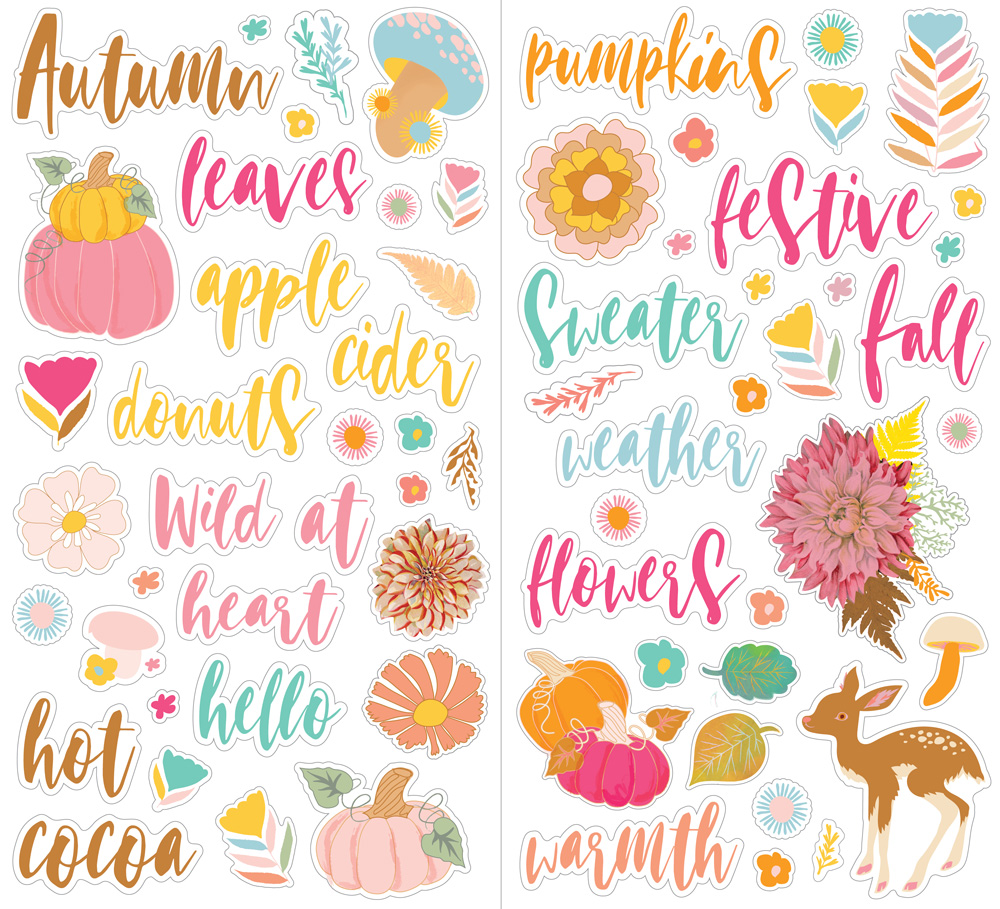 Fancy Pants Amber Autumn Foam Stickers