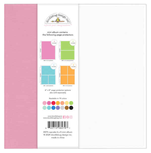 Doodlebug 6X8 Mini Album Cupcake