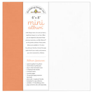 Doodlebug 6X8 Mini Album Coral