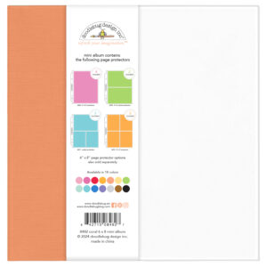 Doodlebug 6X8 Mini Album Coral