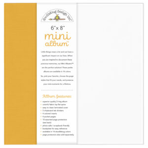 Doodlebug 6X8 Mini Album Tangerine