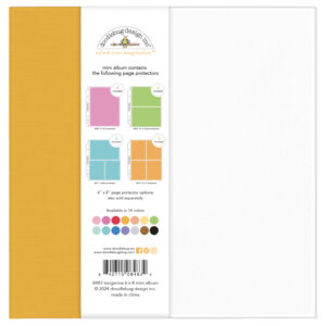 Doodlebug 6X8 Mini Album Tangerine