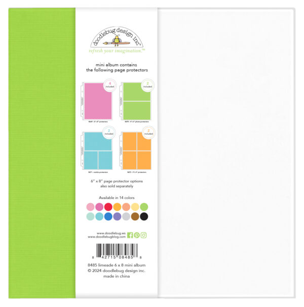 Doodlebug 6X8 Mini Album Limeade
