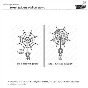 Lawn Fawn Stamp Sweet Spiders Add-on